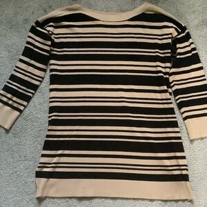 Cable & Gauge Striped Large Women’s Sweater